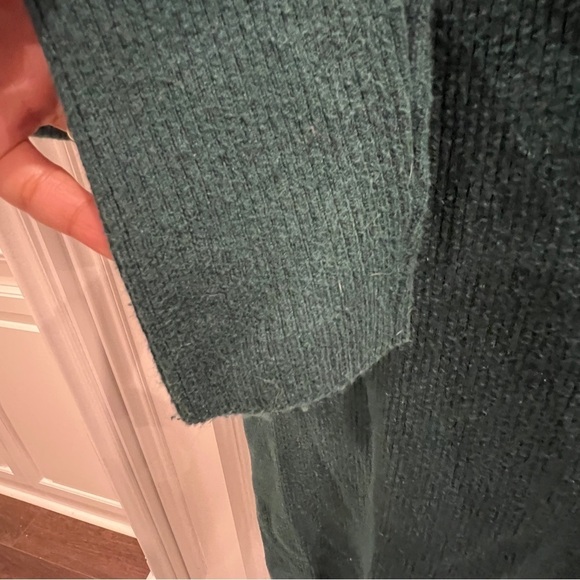 Abercrombie & Fitch Dress Womens Long Sleeve Ribbed Mini Sweater Green Size MP - Picture 6 of 13